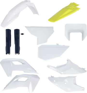 ACERBIS Full Body Kit - '24 OEM White/Black/Yellow - Husqvarna - FE/TE '24/25 2986650275