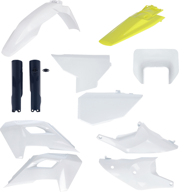 Acerbis Full Body Kit - '24 OEM White/Black/Yellow - Husqvarna - FE/TE '24/25 2986650275