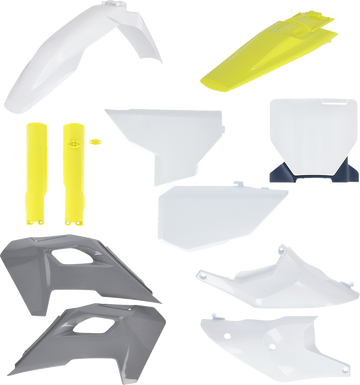 ACERBIS Full Body Kit - '23 OEM White/Yellow/Gray/Black - Husqvarna - FC/FX/TC/TX '23-'24 2986617705