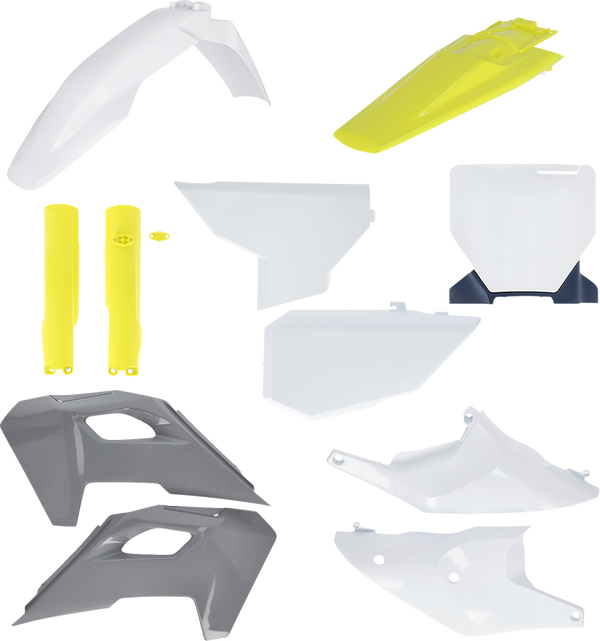 Acerbis Full Body Kit - '23 OEM White/Yellow/Gray/Black - Husqvarna - FC/FX/TC/TX '23-'24 2986617705