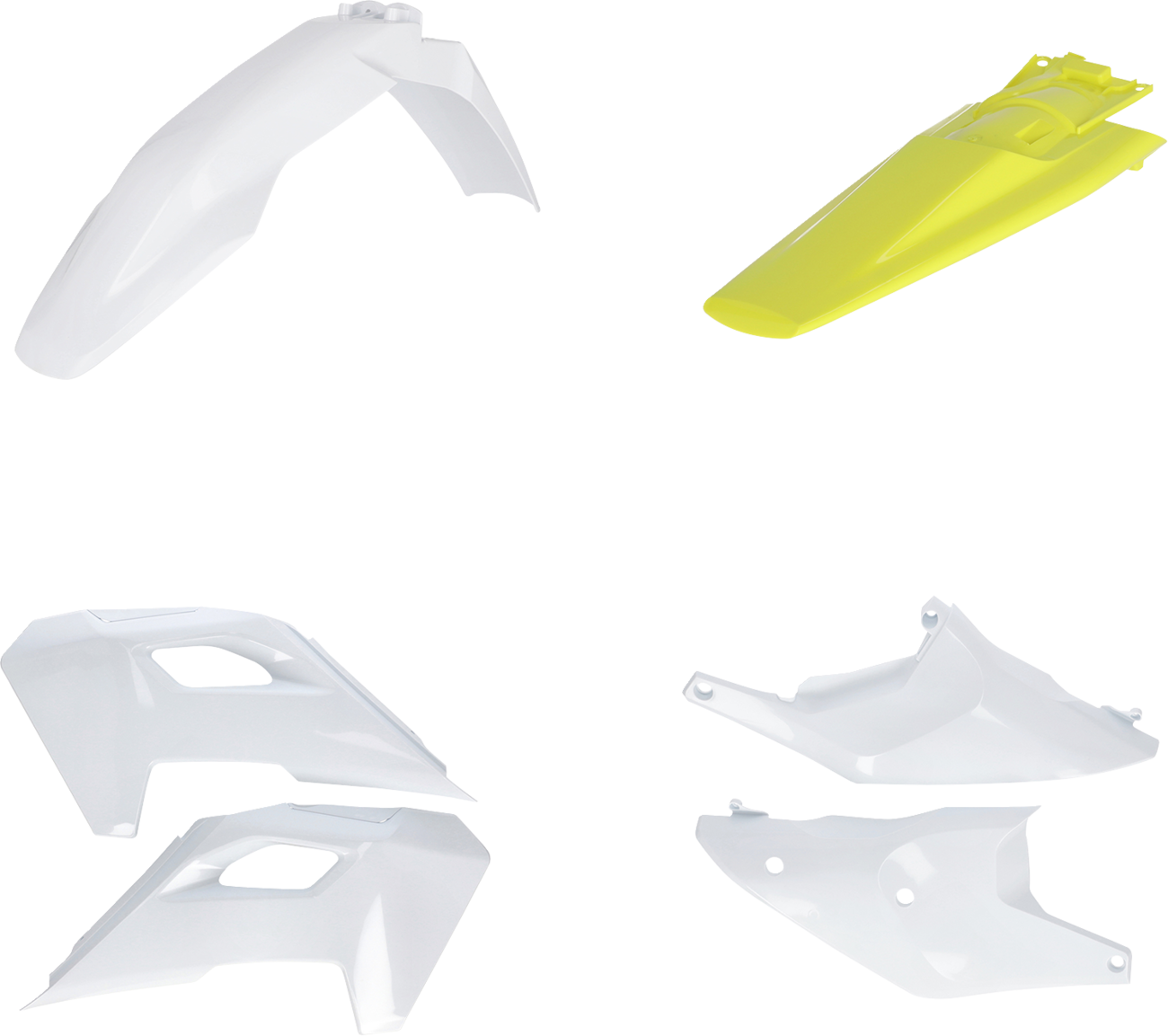 ACERBIS Standard Body Kit - '24 OEM White/Yellow - Husqvarna - FE/TE 2986640275