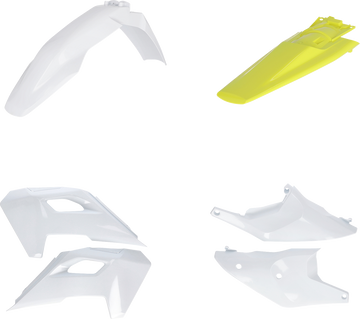 ACERBIS Standard Body Kit - '24 OEM White/Yellow - Husqvarna - FE/TE 2986640275