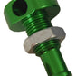 Billet Thru Hull Water Fitting Green 3/8" 90 Deg.