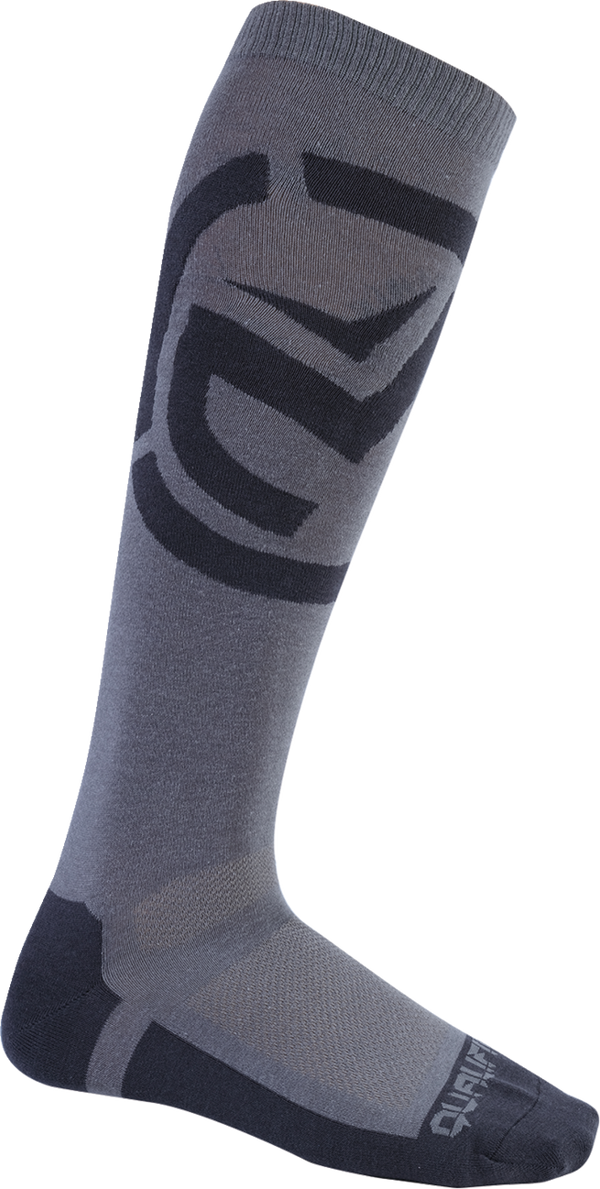 Moose Offroad Qualifier Socks - Black/Gray - Small/Medium 3431-0896