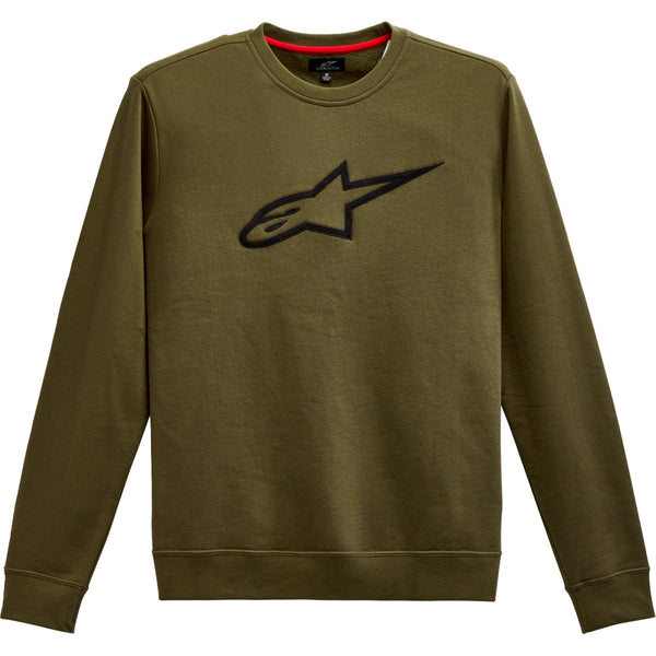 Alpinestars Ageless Crew Fleece - Military/Black - Large 1212513226910L