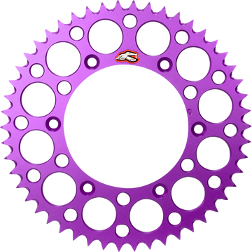 RENTHAL Rear Sprocket - Aluminum - 50 Tooth - Purple - Suzuki 123U-520-50GYPE
