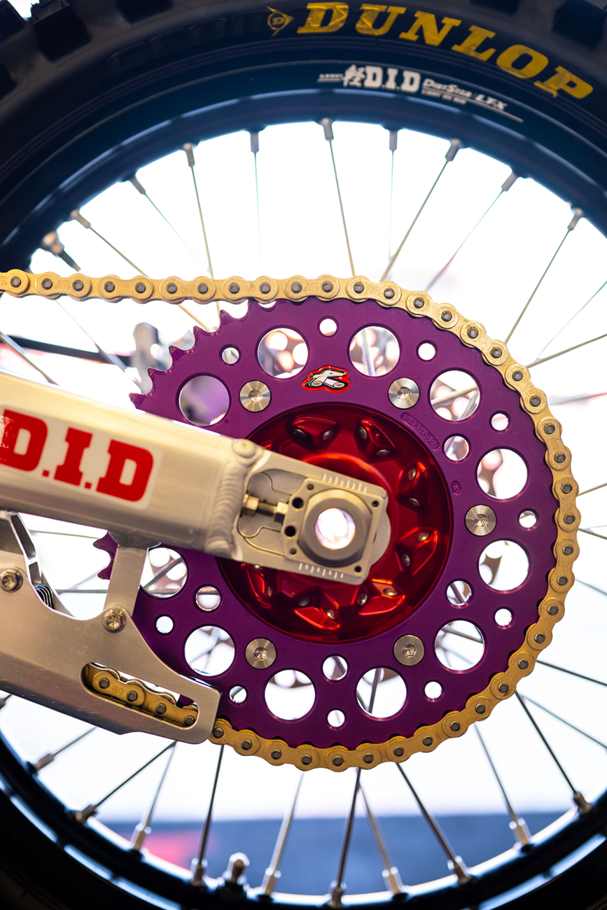 RENTHAL Rear Sprocket - Aluminum - 50 Tooth - Purple - Honda 154U-520-50GRPE