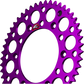RENTHAL Rear Sprocket - Aluminum - 50 Tooth - Purple - Kawasaki/Suzuki 112U-520-50GEPE