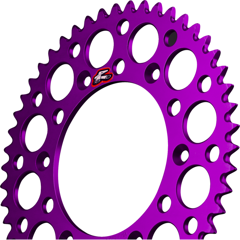 RENTHAL Rear Sprocket - Aluminum - 50 Tooth - Purple - Kawasaki/Suzuki 112U-520-50GEPE