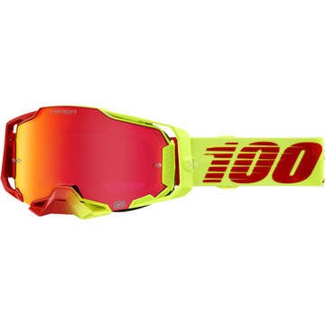 100% Armega HIPER Goggle Solaris w/ Mirror Red Lens