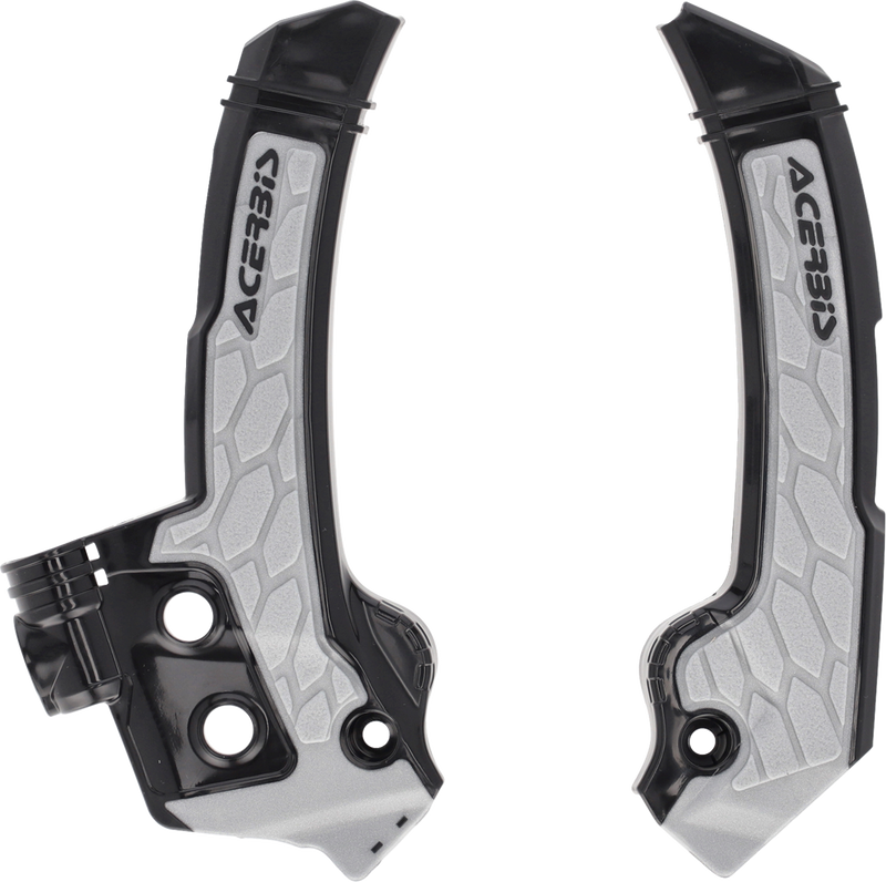 ACERBIS X-Grip Frame Guards - Black/Gray - Husqvarna - FC/FX/TC/TX 2987271001