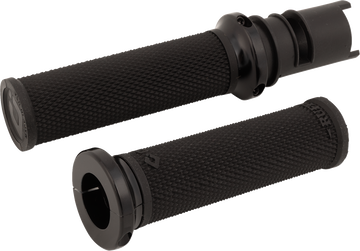 ODI Ruffian Lock-On Street Grips - CVO - Black/Black V30HTCB-B