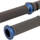 ODI Ruffian Lock-On Street Grips - CVO - Graphite/Blue V30HTCH-U
