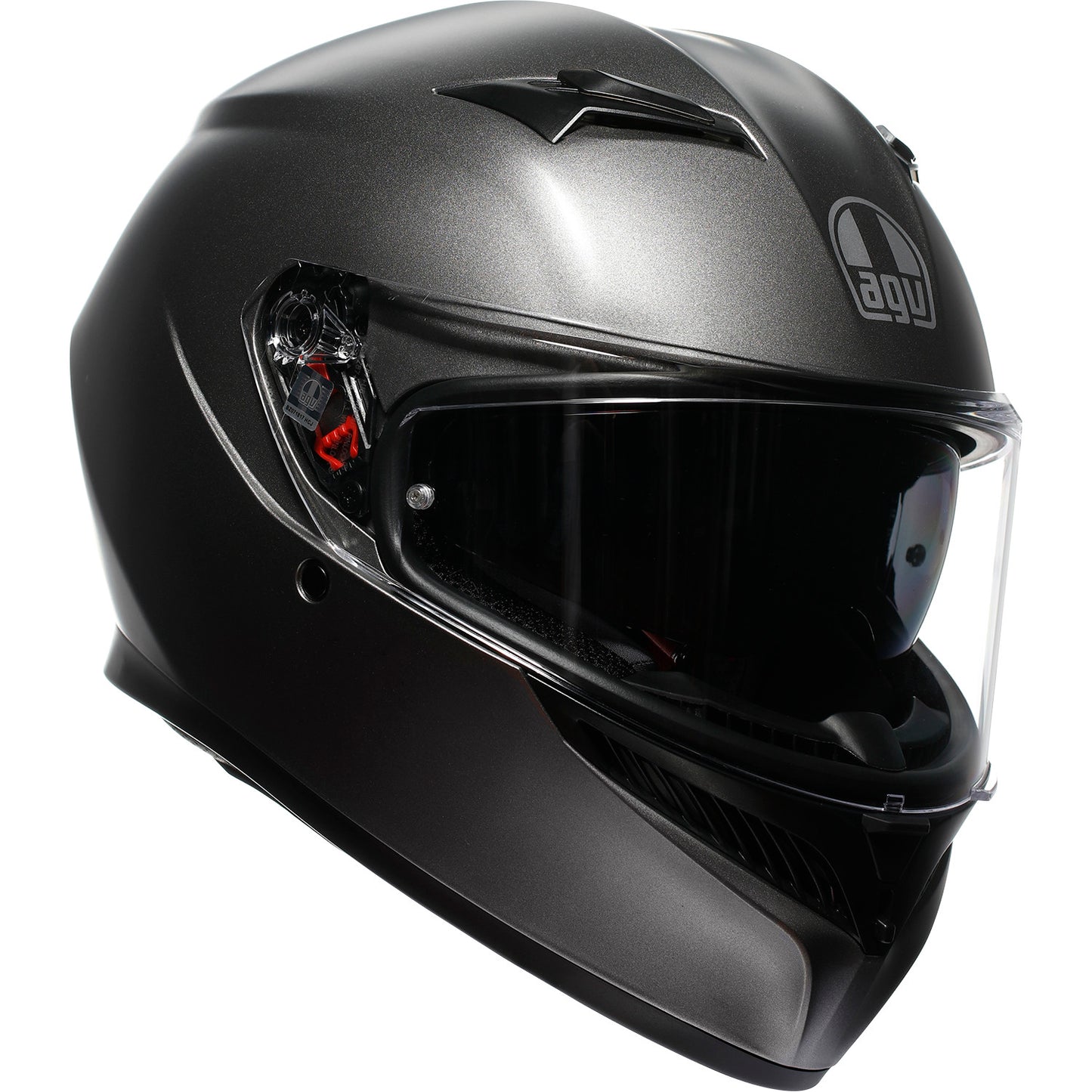 AGV K3 Helmet - Mono - Matte Luna Gray - XS 2118381004-023-XS | Street Full Face Adult Helmet