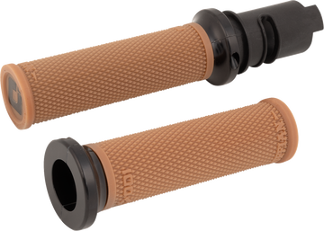 ODI Ruffian Lock-On Street Grips - CVO - Gum Rubber/Black V30HTCGR-B