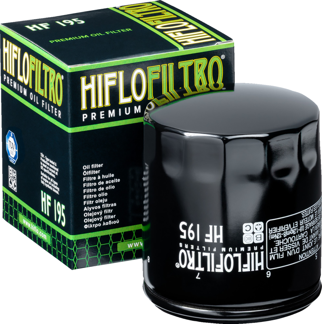 HIFLOFILTRO Oil Filter - Black HF195