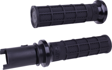 ODI Hart-Luck Signature V-Twin Lock-On™ Grips - CVO - Black/Black V31HTC-BB-B