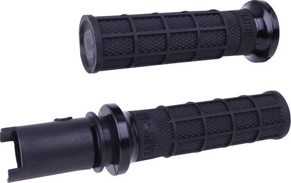 Odi Hart-Luck Signature V-Twin Lock-On™ Grips - CVO - Black/Black V31HTC-BB-B
