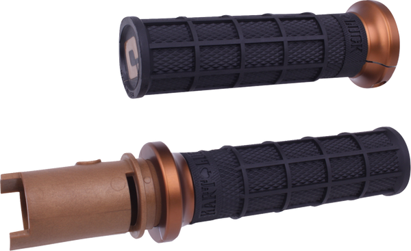 Odi Hart-Luck Signature V-Twin Lock-On™ Grips - CVO - Black/Bronze V31HTC-BZ-Z