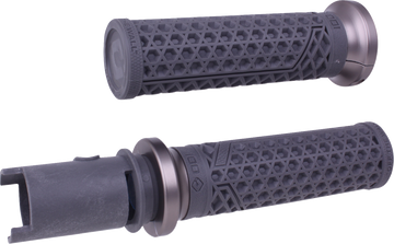 ODI Vans Harley Davidson Grips - CVO Cable - Graphite/Gunmetal V31VHTCH-H
