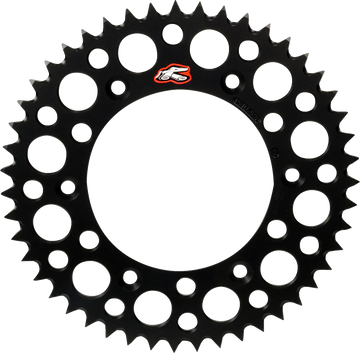 RENTHAL Rear Sprocket - Aluminum - 46 Tooth - Black - Gas Gas/Husqvarna/KTM 441U-428-46GPBK