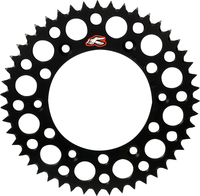 RENTHAL Rear Sprocket - Aluminum - 46 Tooth - Black - Gas Gas/Husqvarna/KTM 441U-428-46GPBK