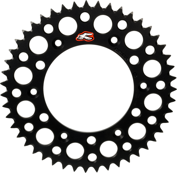 RENTHAL Rear Sprocket - Aluminum - 47 Tooth - Black - Gas Gas/Husqvarna/KTM 441U-428-47GPBK
