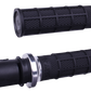 ODI Hart-Luck Signature V-Twin Lock-On™ Grips - CVO - Black/Silver V31HTC-BB-S