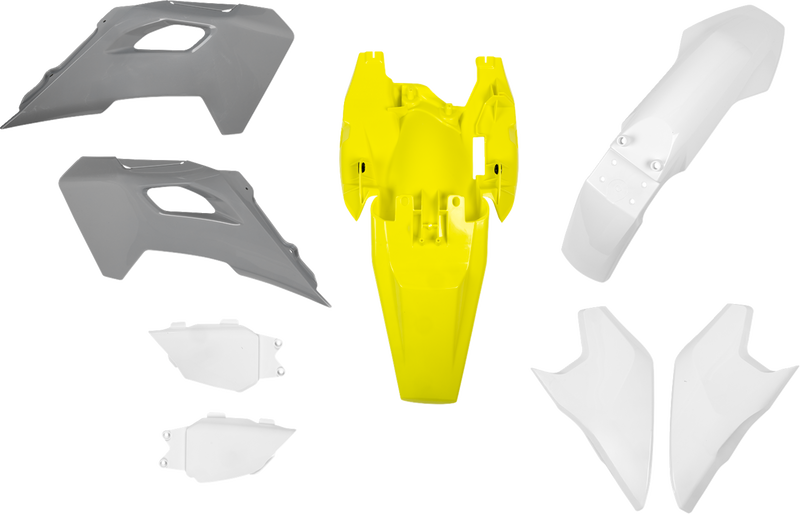 ACERBIS Standard Plastic Kit - '25 OEM Gray/Yellow/White - Husqvarna - TC 65 2987368211