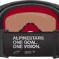 ALPINESTARS GOGGLES Supertech Goggle - Corp - Black/Red - Silver Mirror Lens 5100325-1434