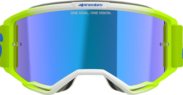 ALPINESTARS GOGGLES Vision 5 Goggle - Blaze - Yellow/Blue - Blue Mirror Lens 5102125-5007