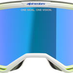 ALPINESTARS GOGGLES Vision 5 Goggle - Blaze - Yellow/Blue - Blue Mirror Lens 5102125-5007