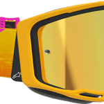 ALPINESTARS GOGGLES Vision 8 Goggle - Corp - Orange/Yellow/Pink - Gold Mirror Lens 5101625-4005