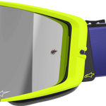 ALPINESTARS GOGGLES Supertech Goggle - Corp - Purple/Yellow - Silver Mirror Lens 5100326-3156