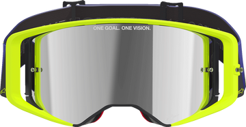 ALPINESTARS GOGGLES Supertech Goggle - Corp - Purple/Yellow - Silver Mirror Lens 5100326-3156