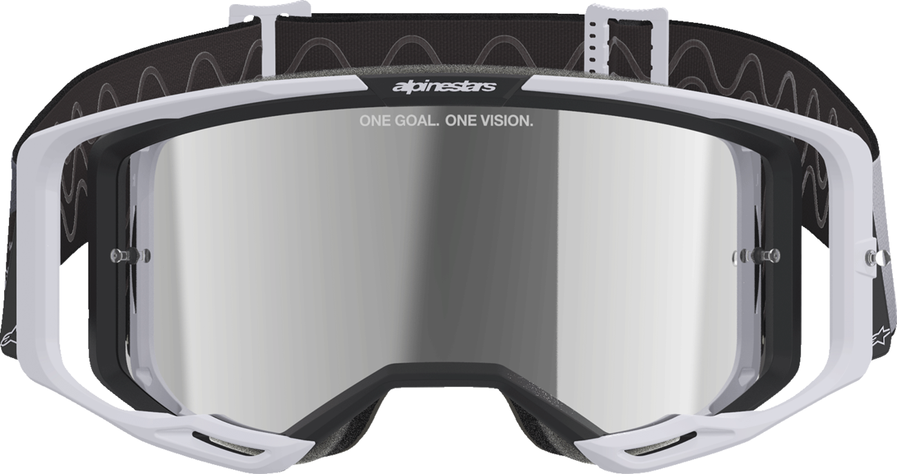 ALPINESTARS GOGGLES Vision 8 Goggle - Lahnd - Iron/Camo - Silver Mirror Lens 5100526-9283