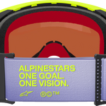 ALPINESTARS GOGGLES Supertech Goggle - Corp - Purple/Yellow - Silver Mirror Lens 5100326-3156