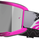 ALPINESTARS GOGGLES Vision 5 Goggle - Lahnd - Iron/Pink - Silver Mirror Lens 5100626-9284