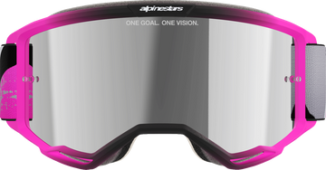 ALPINESTARS GOGGLES Vision 5 Goggle - Lahnd - Iron/Pink - Silver Mirror Lens 5100626-9284