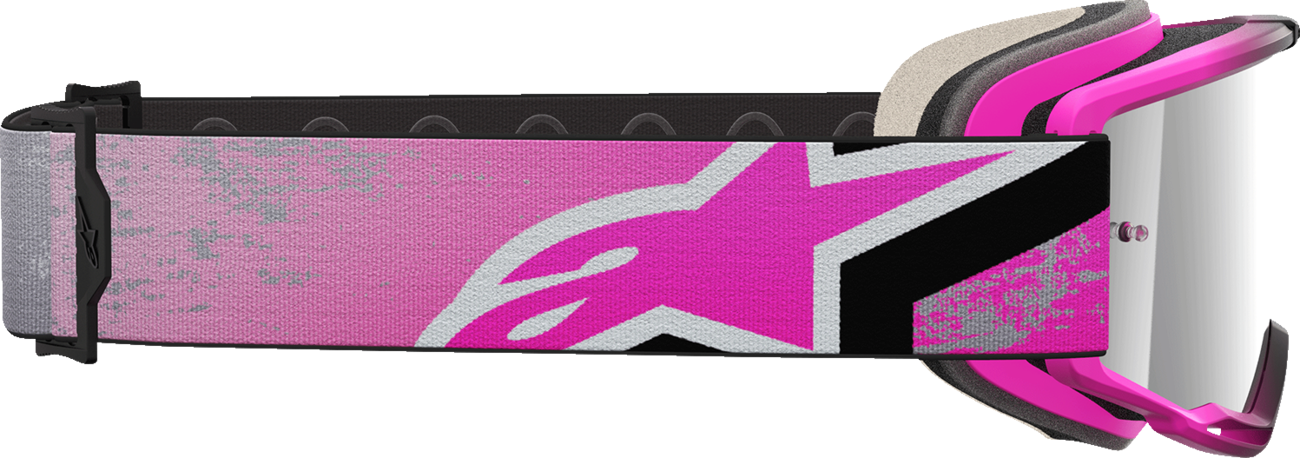 ALPINESTARS GOGGLES Vision 5 Goggle - Lahnd - Iron/Pink - Silver Mirror Lens 5100626-9284