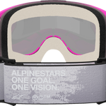 ALPINESTARS GOGGLES Vision 5 Goggle - Lahnd - Iron/Pink - Silver Mirror Lens 5100626-9284