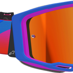 ALPINESTARS GOGGLES Vision 8 Goggle - Corp - Blue/Purple/Orange - Red Mirror Lens 5101625-7286
