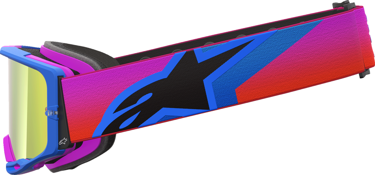 ALPINESTARS GOGGLES Vision 8 Goggle - Corp - Blue/Purple/Orange - Red Mirror Lens 5101625-7286