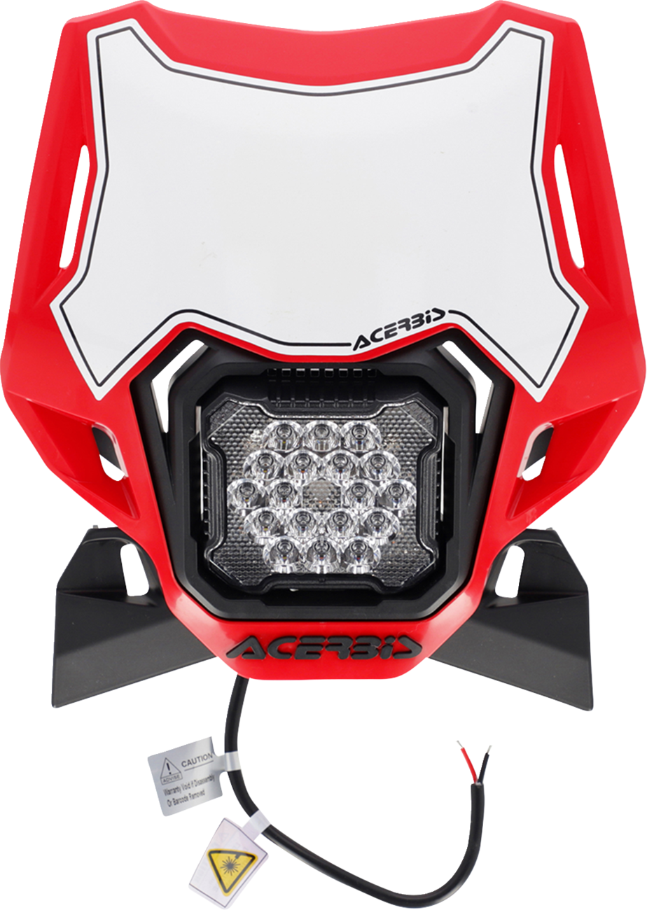 ACERBIS Headlight- VSL Lumen-X - Red/Black 2987941018