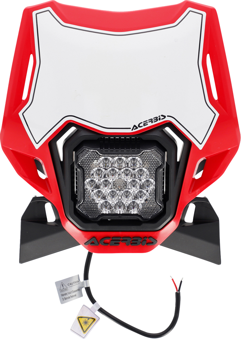ACERBIS Headlight- VSL Lumen-X - Red/Black 2987941018