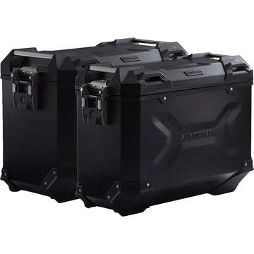 SW-Motech TRAX ADV Aluminum Case System - Black - BMW F 650/700/800 GS '08-'18 KFT.07.559.70001/B | Luggage Group