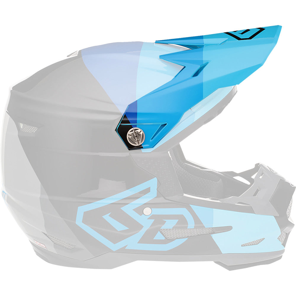 6D HELMETS ATR-2Y Visor - Range - Blue 72-4138