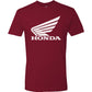 Honda Apparel Honda Wing T-Shirt - Maroon - 2XL NP21S-M3018-2X | T Shirts Mens
