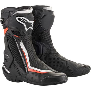 ALPINESTARS SMX+ Vented Boots - Black/White/Red - US 7.5 / EU 41 2221119-1231-41