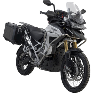 SW-Motech TRAX ADV Aluminum Case System - Black - Triumph Tiger Explorer1200 '22-'24 KFT.11.905.70102/B | Luggage Group